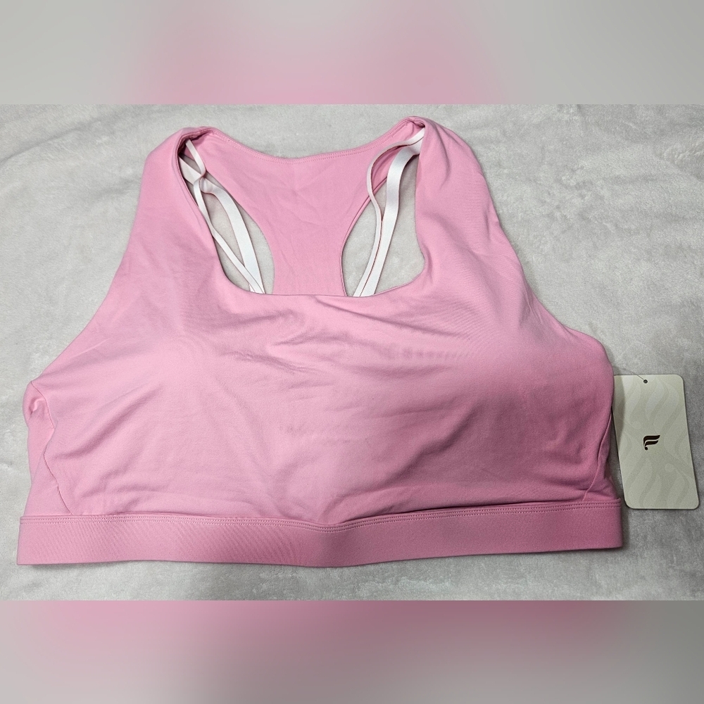 Fabletics Pink Kessler Medium Impact Sport Bra
